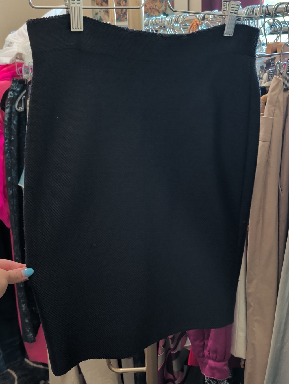 L'AGENCE Black Pencil Skirt